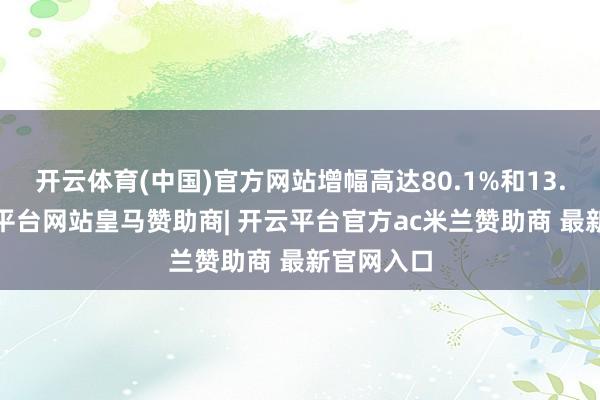 开云体育(中国)官方网站增幅高达80.1%和13.5%-开云平台网站皇马赞助商| 开云平台官方ac米兰赞助商 最新官网入口