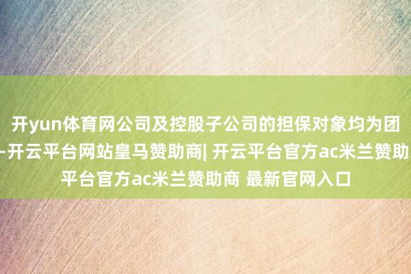 开yun体育网公司及控股子公司的担保对象均为团结畛域内子公司-开云平台网站皇马赞助商| 开云平台官方ac米兰赞助商 最新官网入口